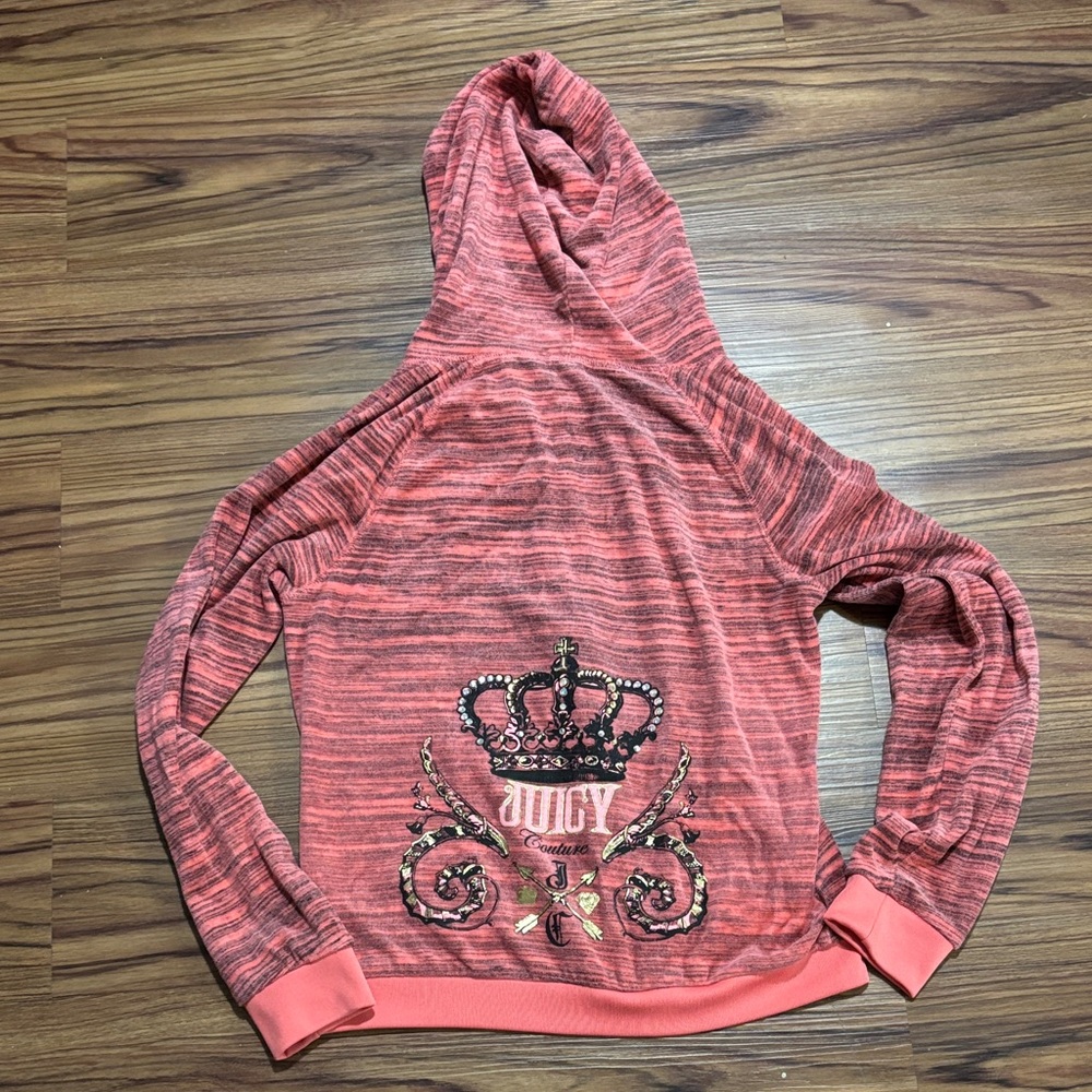 Y2K Juicy Couture Velour Hooded Sweater